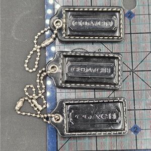 Coach leather Hangtags set of 3-- please note damage